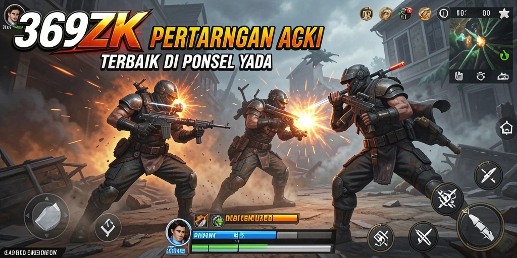 Tampilan gameplay seru dari 369ZK dalam pertempuran.