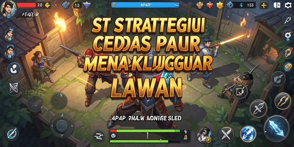 Tampilan menarik dari gameplay strategi 4P4P yang menantang.