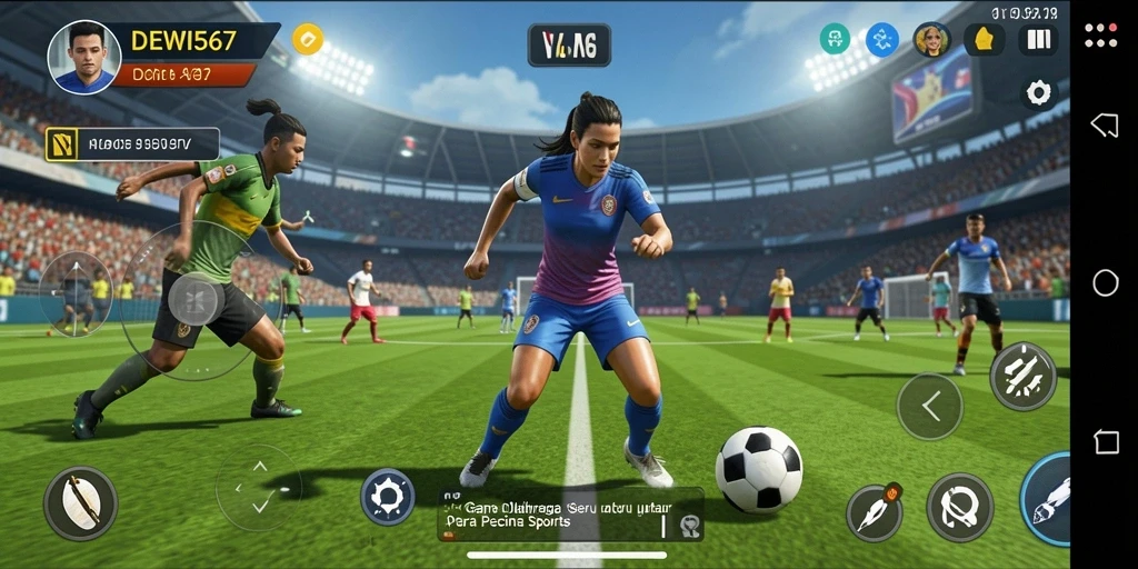 Tampilan gameplay <strong>DEWI567</strong> yang menarik dan penuh aksi olahraga.