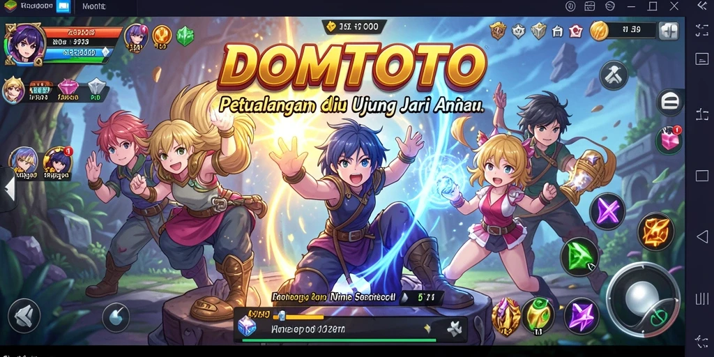 Gameplay menarik dari DOMTOTO yang menampilkan karakter anime ikonik.
