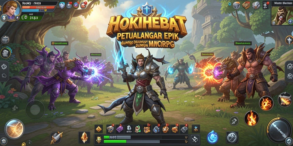 Tampilan gameplay HOKIHEBAT yang seru dan menantang di dunia MMORPG.