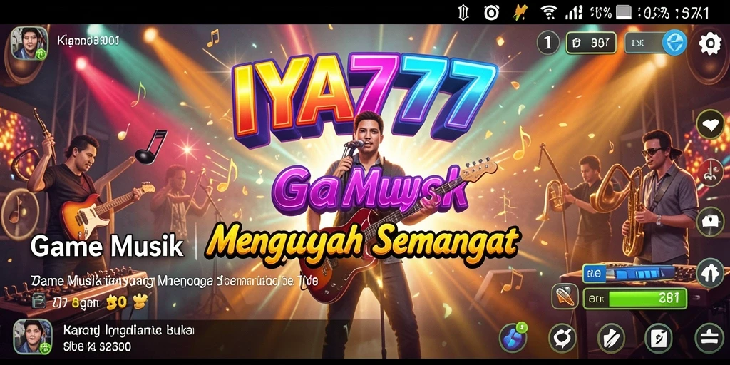 Tampilan gameplay IYA777 yang seru dengan interaksi musik.
