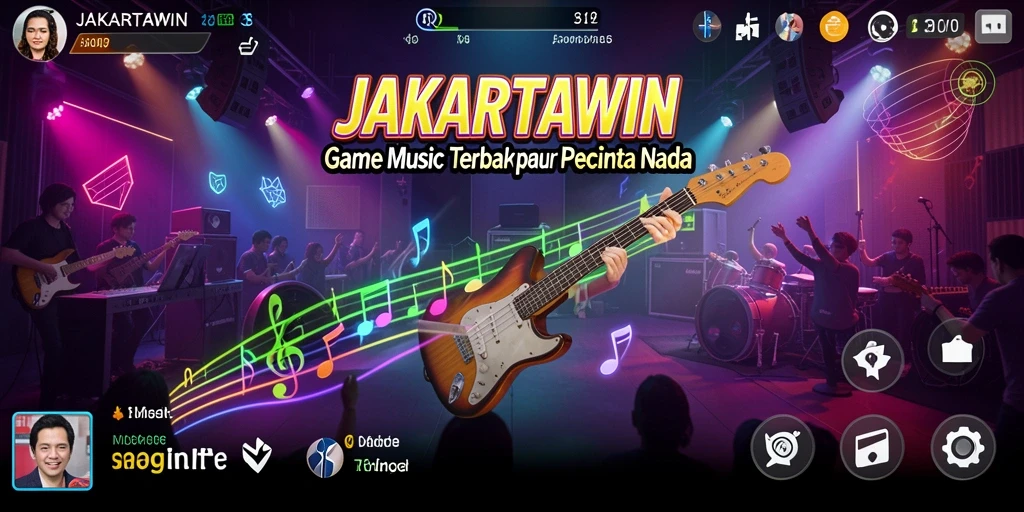 Gameplay JAKARTAWIN menampilkan interaksi seru antar pengguna.