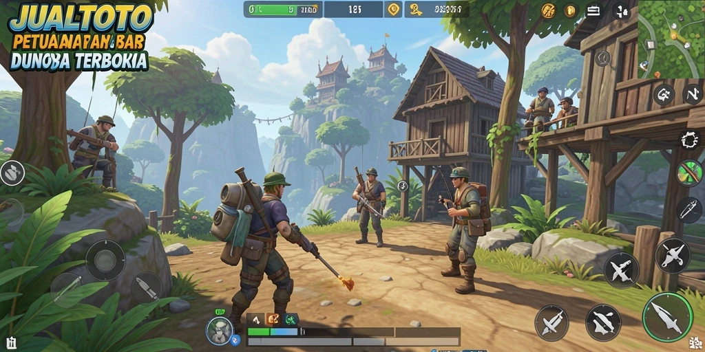 Gameplay JUALTOTO yang seru dalam dunia terbuka.