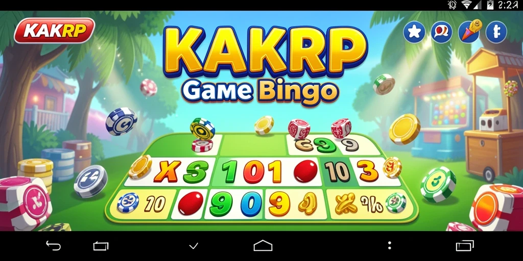 Screenshot utama KAKRP menunjukkan gameplay Bingo yang seru dan interaktif.