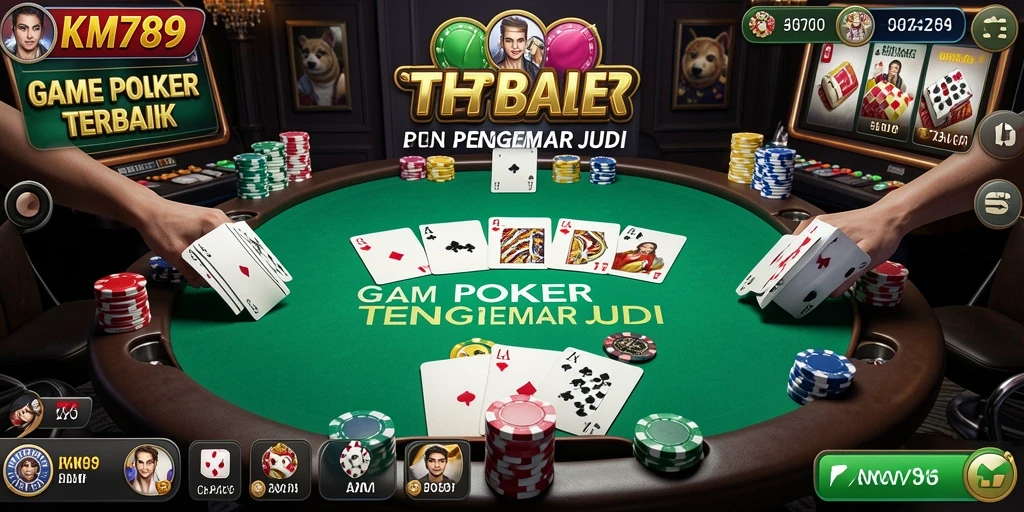 Tampilan seru gameplay Poker di KM789.