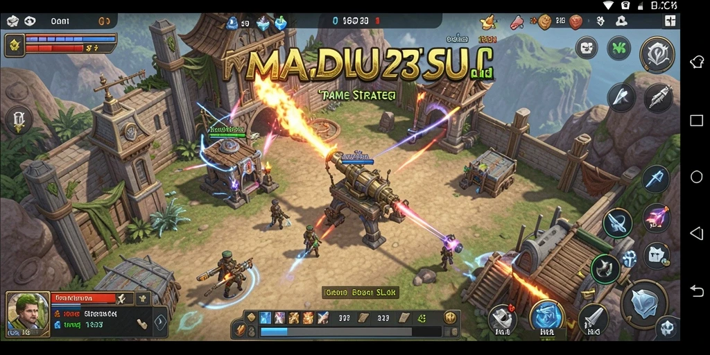Gameplay menarik dari MADU303 dengan strategi dan pembangunan kerajaan.