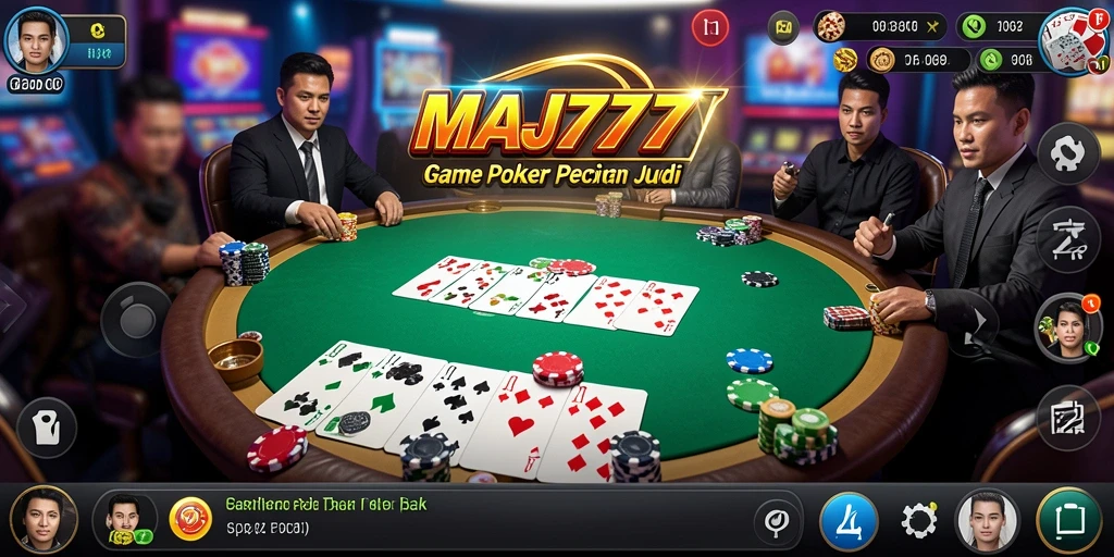 Tampilan gameplay seru di MAJ777 dengan berbagai mode poker.