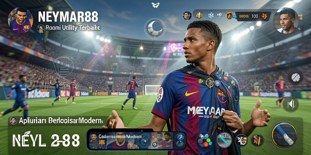 Tampilan utama dari aplikasi Utility NEYMAR88 dengan fitur-fitur terbaik.