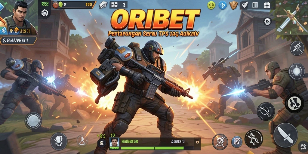 Tampilan aksi seru dalam gameplay ORIBET di TPS.