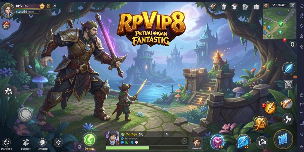 Screenshot gameplay RPVIP8 yang menampilkan petualangan seru dalam RPG.