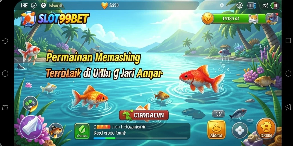 Gameplay SLOT99BET yang seru dengan berbagai jenis ikan.