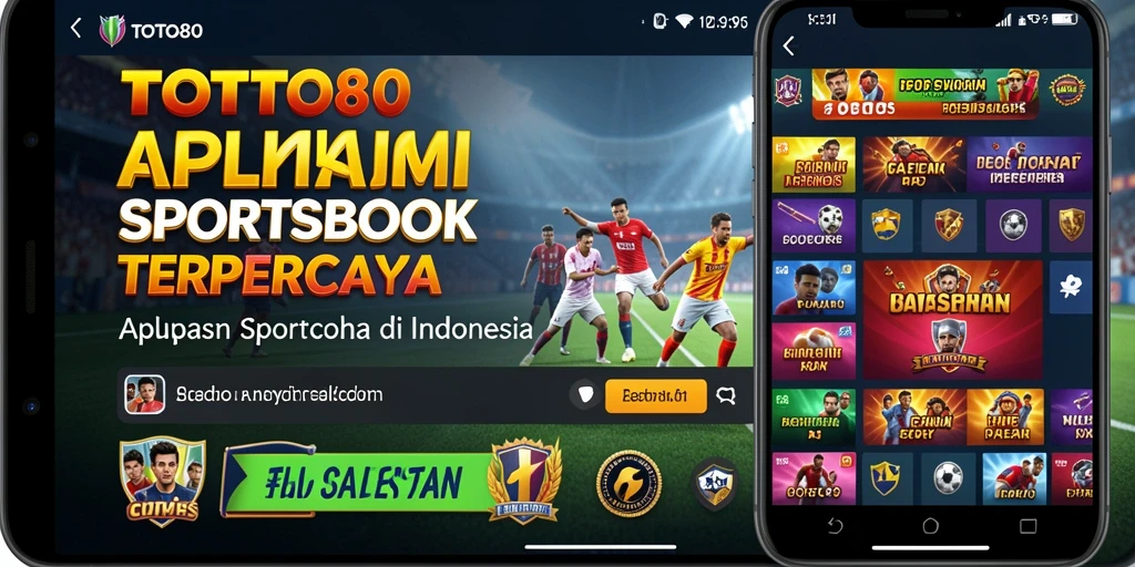 Tampilan utama TOTO80 dengan fitur Sportsbook yang menarik.