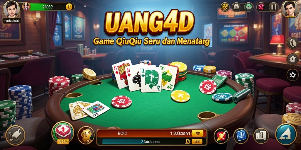 Tampilan gameplay QiuQiu yang menegangkan di UANG4D.