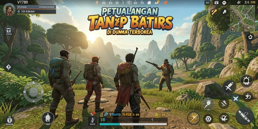 Tampilan menakjubkan gameplay Open World VT789 yang luas.